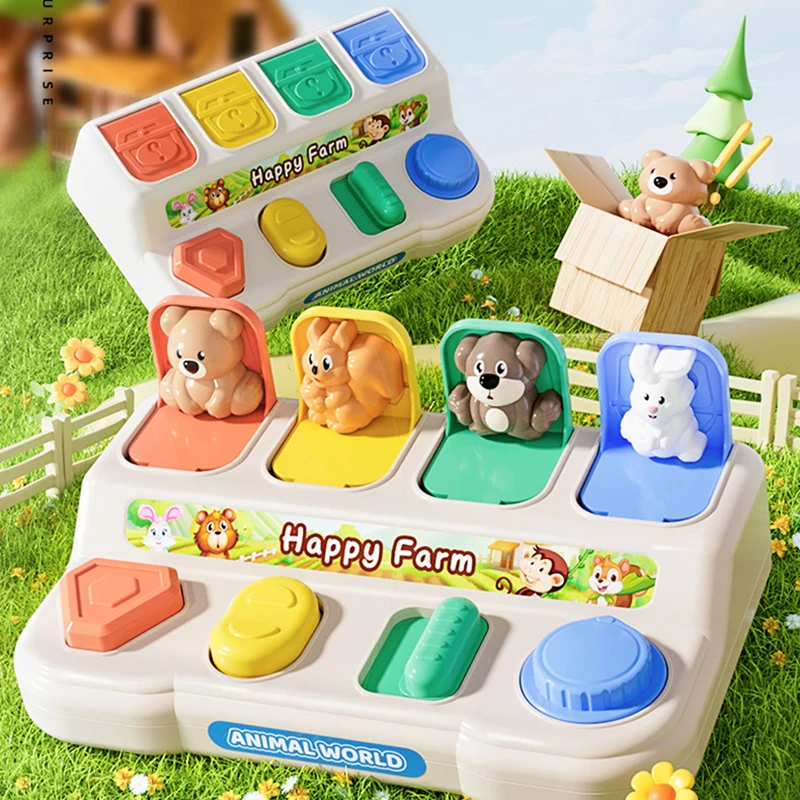 Montessori Pop up Animal Toys and Learning Boxes - Enhance Logic and Motor Skills, Suitable for Children's Birthday Gifts
Montessori Pop up Animal Toys and Learning Boxes - Enhance Logic and Motor Skills, Suitable for Children's Birthday Gifts