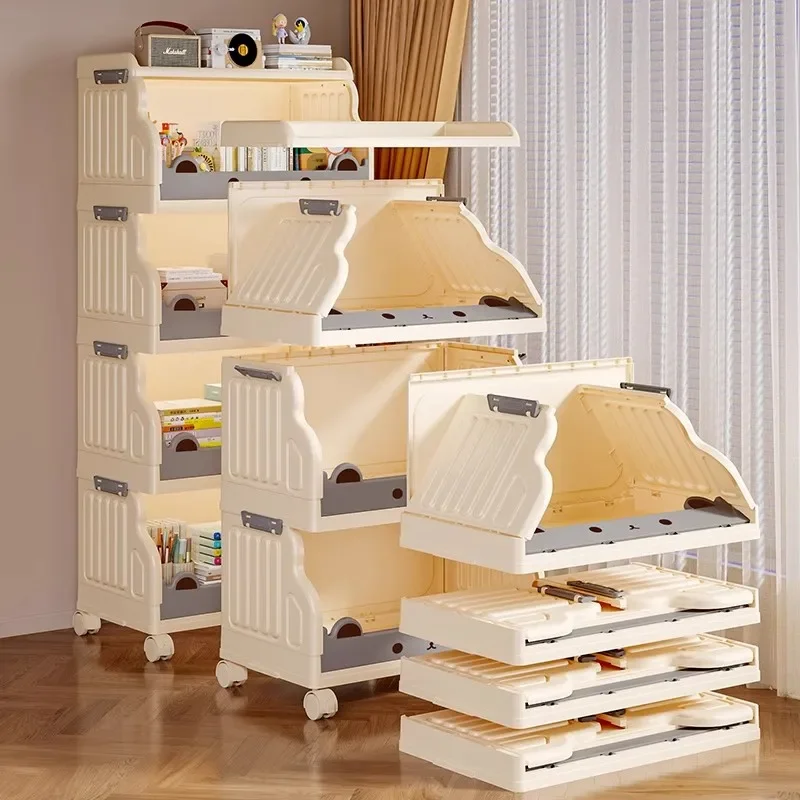 Freestanding Foldable Plastic Bookcase Kids Library Shelf Large Capacity 4-Tier Display Stand Living Room Bedroom Organizer
Freestanding Foldable Plastic Bookcase Kids Library Shelf Large Capacity 4-Tier Display Stand Living Room Bedroom Organizer