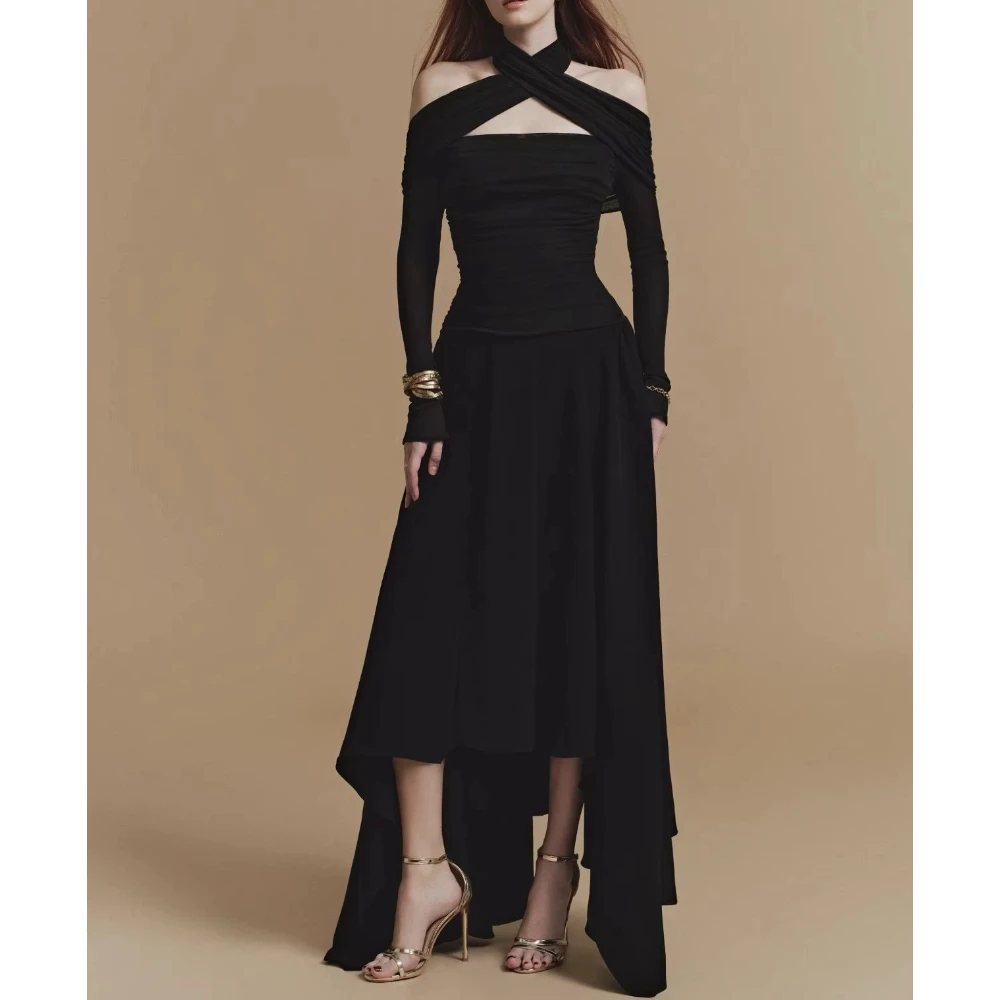 Elegant Off-shoulder Long Sleeves Evening Dresses Sexy Celebrity Long Dress Exquisite High Quality Prom Party Gowns Customized
Elegant Off-shoulder Long Sleeves Evening Dresses Sexy Celebrity Long Dress Exquisite High Quality Prom Party Gowns Customized