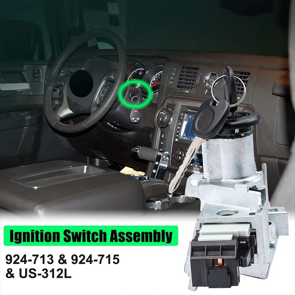 Ignition Assembly Lock Cylinder Switch Housing Starter Switch for Chevy Tahoe Cadillac GMC Sierra Yukon 924-715 924-713 5298923
Ignition Assembly Lock Cylinder Switch Housing Starter Switch for Chevy Tahoe Cadillac GMC Sierra Yukon 924-715 924-713 5298923