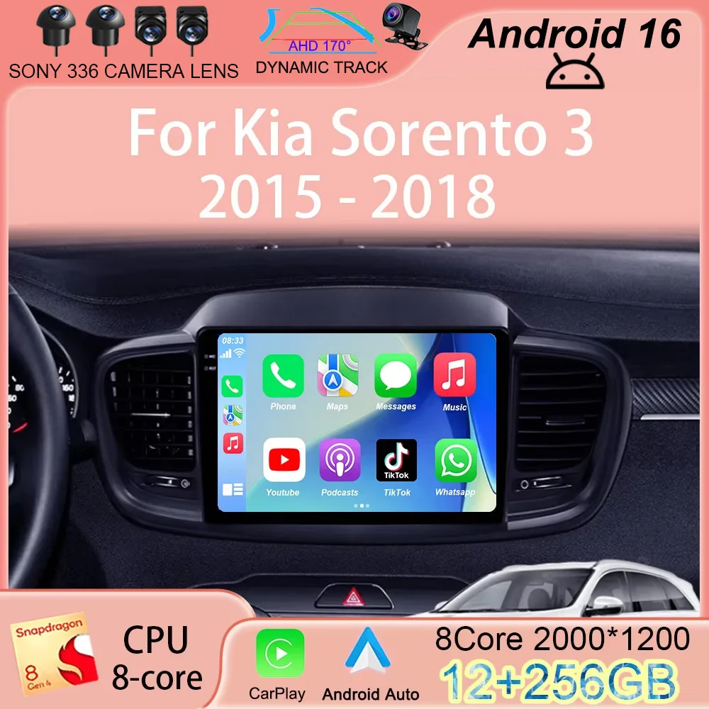 Автомагнитола Android 16 с Carplay и Auto, 4G+WIFI для Kia Sorento 3 2015-2018, GPS-навигация, мультимедийный видеоплеер, стереосистема, Bluetooth
Автомагнитола Android 16 с Carplay и Auto, 4G+WIFI для Kia Sorento 3 2015-2018, GPS-навигация, мультимедийный видеоплеер, стереосистема, Bluetooth