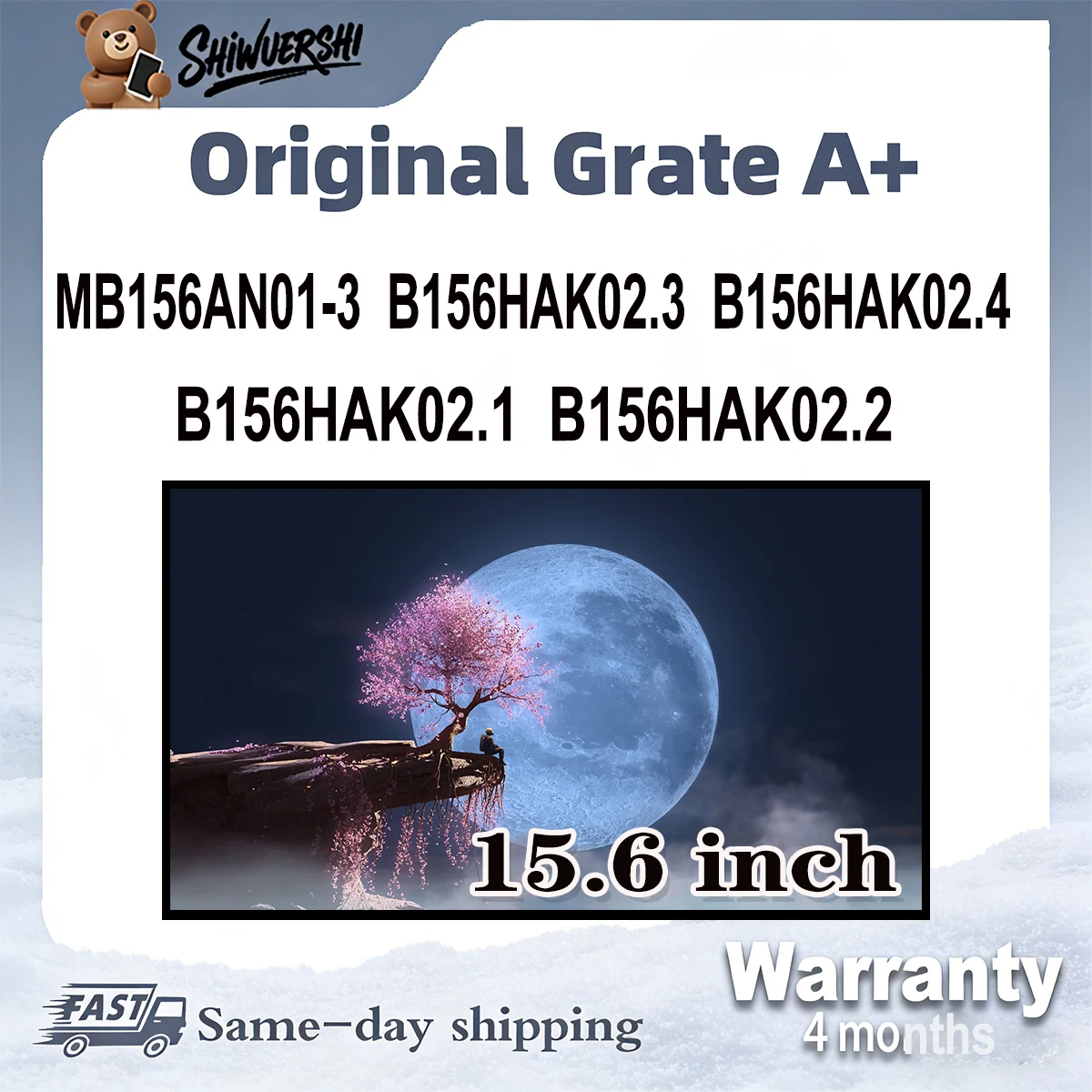 Новый ЖК-экран для ноутбука A+ 15,6 дюйма, тонкий, модели MB156AN01-3, B156HAK02.3, B156HAK02.4, B156HAK02.1, B156HAK02.2, 60 Гц
Новый ЖК-экран для ноутбука A+ 15,6 дюйма, тонкий, модели MB156AN01-3, B156HAK02.3, B156HAK02.4, B156HAK02.1, B156HAK02.2, 60 Гц