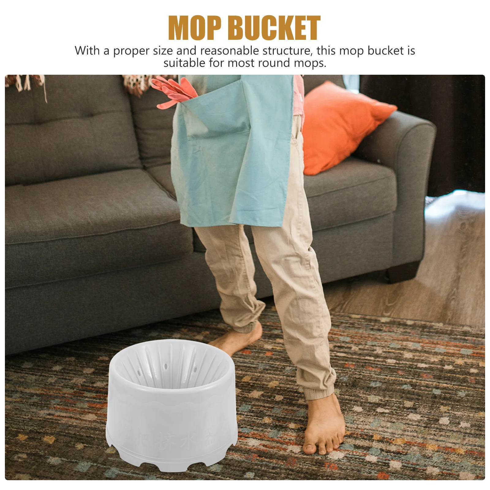 Plastic Mop Bucket Draining Holes Grey Easy Operate Multipurpose Mop Storage Pail Floor Cleaning Home Supplies
Plastic Mop Bucket Draining Holes Grey Easy Operate Multipurpose Mop Storage Pail Floor Cleaning Home Supplies