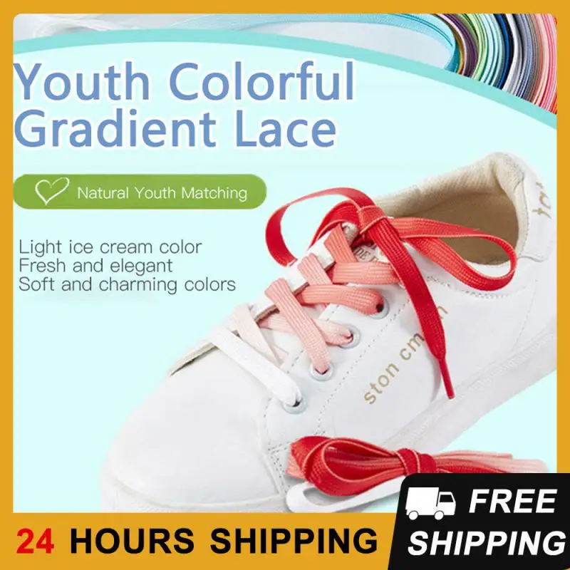 1Pair Gradient Shoelaces For Sneakers 8mm Shoe Laces Flat Soft Shoestrings Pink Yellow Blue Purple No Elasticity Flat Shoelaces
1Pair Gradient Shoelaces For Sneakers 8mm Shoe Laces Flat Soft Shoestrings Pink Yellow Blue Purple No Elasticity Flat Shoelaces