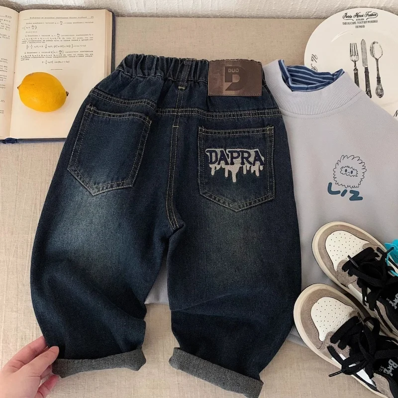 2025 Boys' Jeans in Spring and Autumn, Mid To Large Children's Casual Pants, Handsome and Versatile, Boys' Pants, Street Style
2025 Boys' Jeans in Spring and Autumn, Mid To Large Children's Casual Pants, Handsome and Versatile, Boys' Pants, Street Style