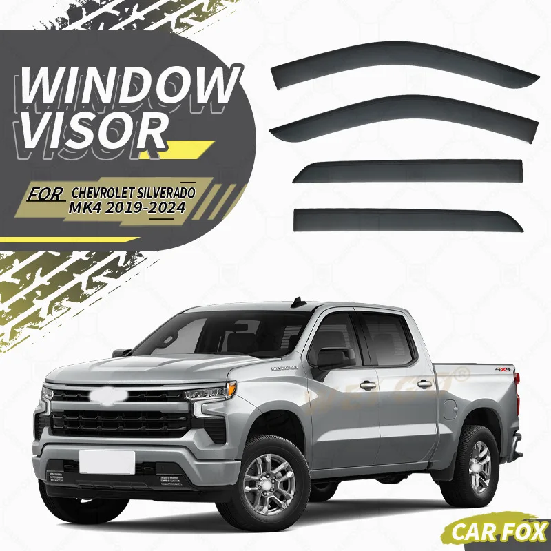 For Chevrolet Silverado 2019+ Car Window Visor Awning Shelters Windshield Side Window Rain Sun Shade Accessories Car Styling
For Chevrolet Silverado 2019+ Car Window Visor Awning Shelters Windshield Side Window Rain Sun Shade Accessories Car Styling
