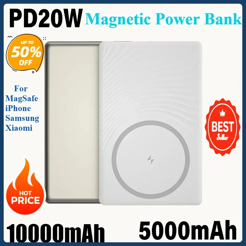 5000mAh PD20W Portable Mini Size Wireless Powerbank Battery Charger For IPhone Samsung Xiaomi Magnetic Power Bank
5000mAh PD20W Portable Mini Size Wireless Powerbank Battery Charger For IPhone Samsung Xiaomi Magnetic Power Bank