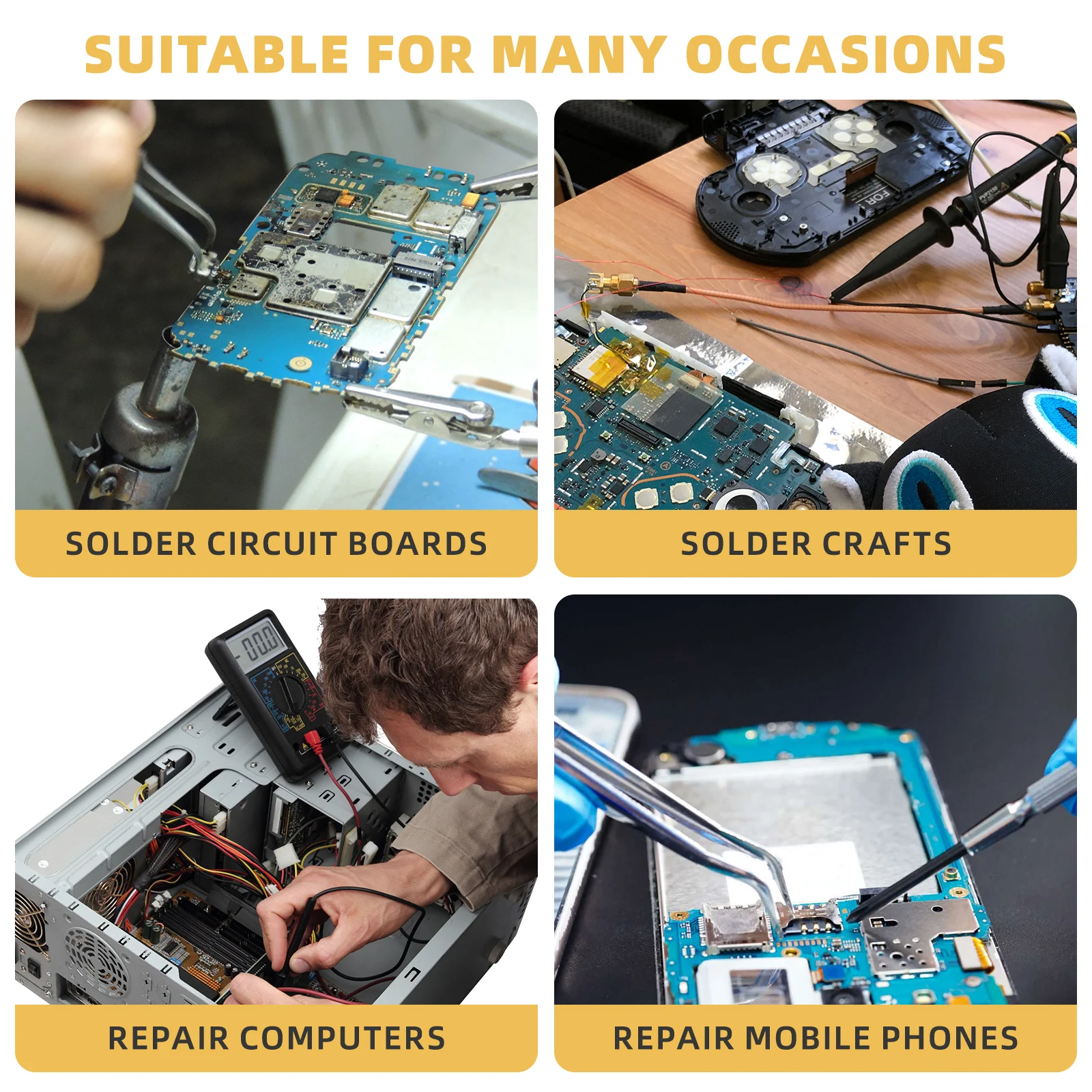 Wireless Soldering Iron Kit Electronics Gun Tools Portable Welding Stainless Steel Cordless
Wireless Soldering Iron Kit Electronics Gun Tools Portable Welding Stainless Steel Cordless