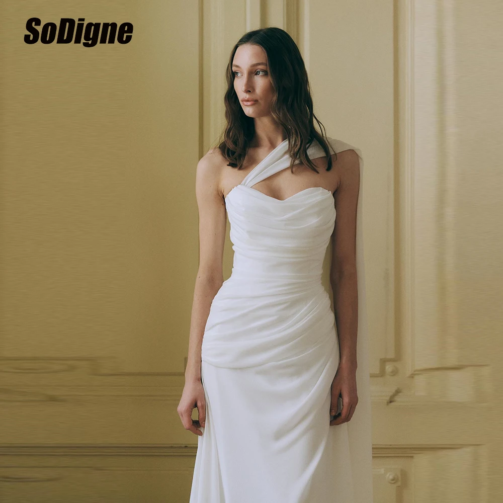 SoDigne Mermaid Chiffon Wedding Dresses Sweetheart Sleeveless Bridal Dress 2026 Long Bride Gown vestidos de novia Customized
SoDigne Mermaid Chiffon Wedding Dresses Sweetheart Sleeveless Bridal Dress 2026 Long Bride Gown vestidos de novia Customized