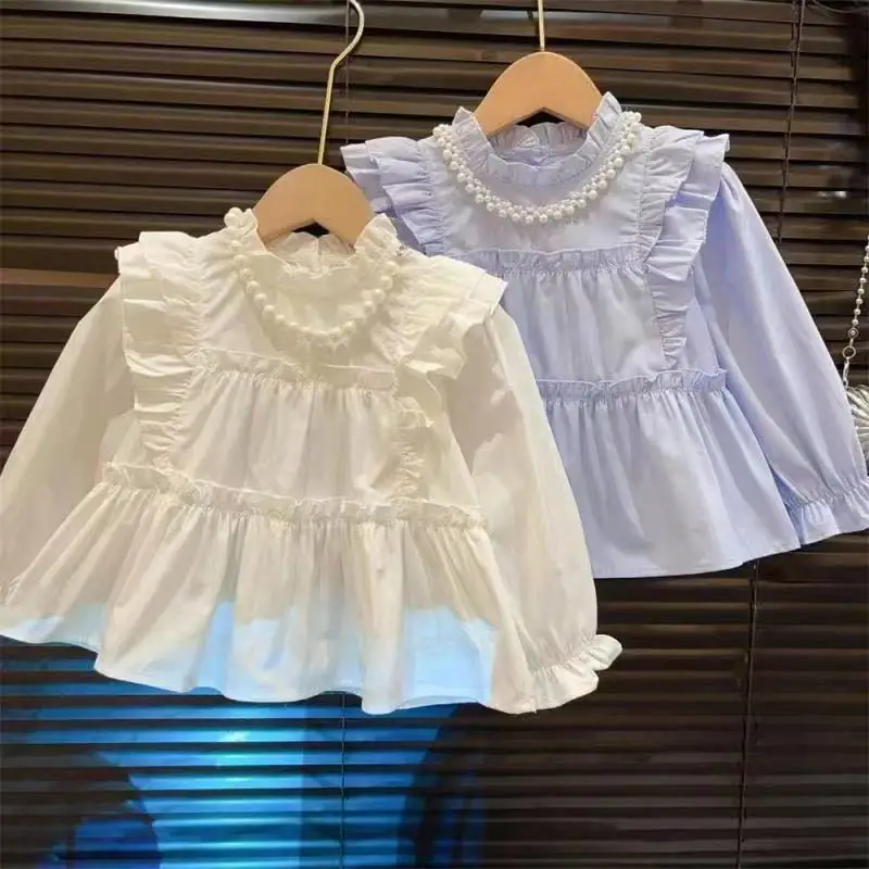 Girls' Spring and Autumn Shirt 2025 New Style Girls' Korean Version Flying Sleeve Cake Shirt Baby Fashion Outerwear Top Trendy
Girls' Spring and Autumn Shirt 2025 New Style Girls' Korean Version Flying Sleeve Cake Shirt Baby Fashion Outerwear Top Trendy