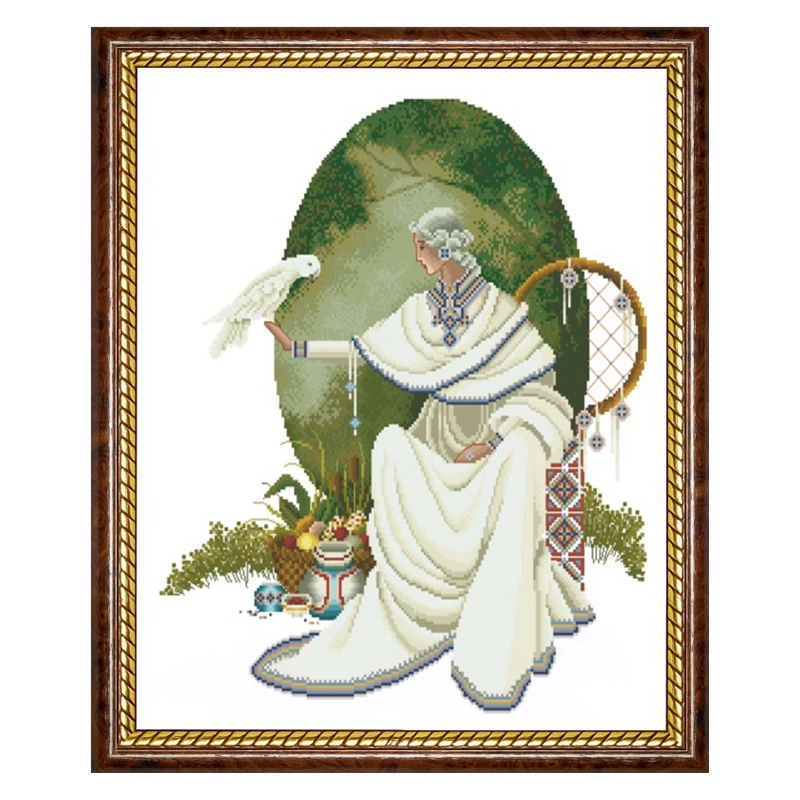 Cross-stitch kit DIY embroidery toolkit Optional printed patterns Handmade cross-point kit Saga Princess and White Peacock
Cross-stitch kit DIY embroidery toolkit Optional printed patterns Handmade cross-point kit Saga Princess and White Peacock
