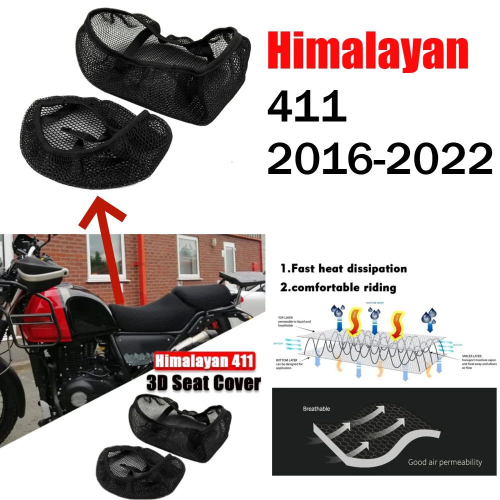 For Royal Enfield Himalayan 411 16-22 Motorcycle Anti-Slip Saddle Pad 3D Honeycomb Mesh Seat Cover Breathable Cushion Protector
For Royal Enfield Himalayan 411 16-22 Motorcycle Anti-Slip Saddle Pad 3D Honeycomb Mesh Seat Cover Breathable Cushion Protector