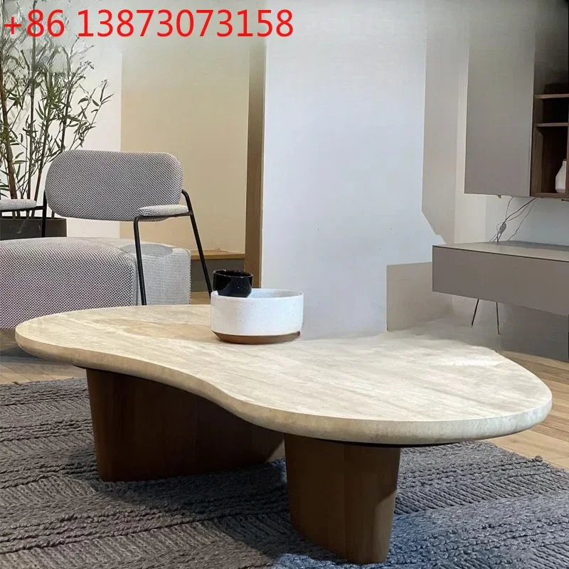 Medieval wabi-sabi wind travertine coffee table household living room small apartment special-shaped natural marble coffee table
Medieval wabi-sabi wind travertine coffee table household living room small apartment special-shaped natural marble coffee table