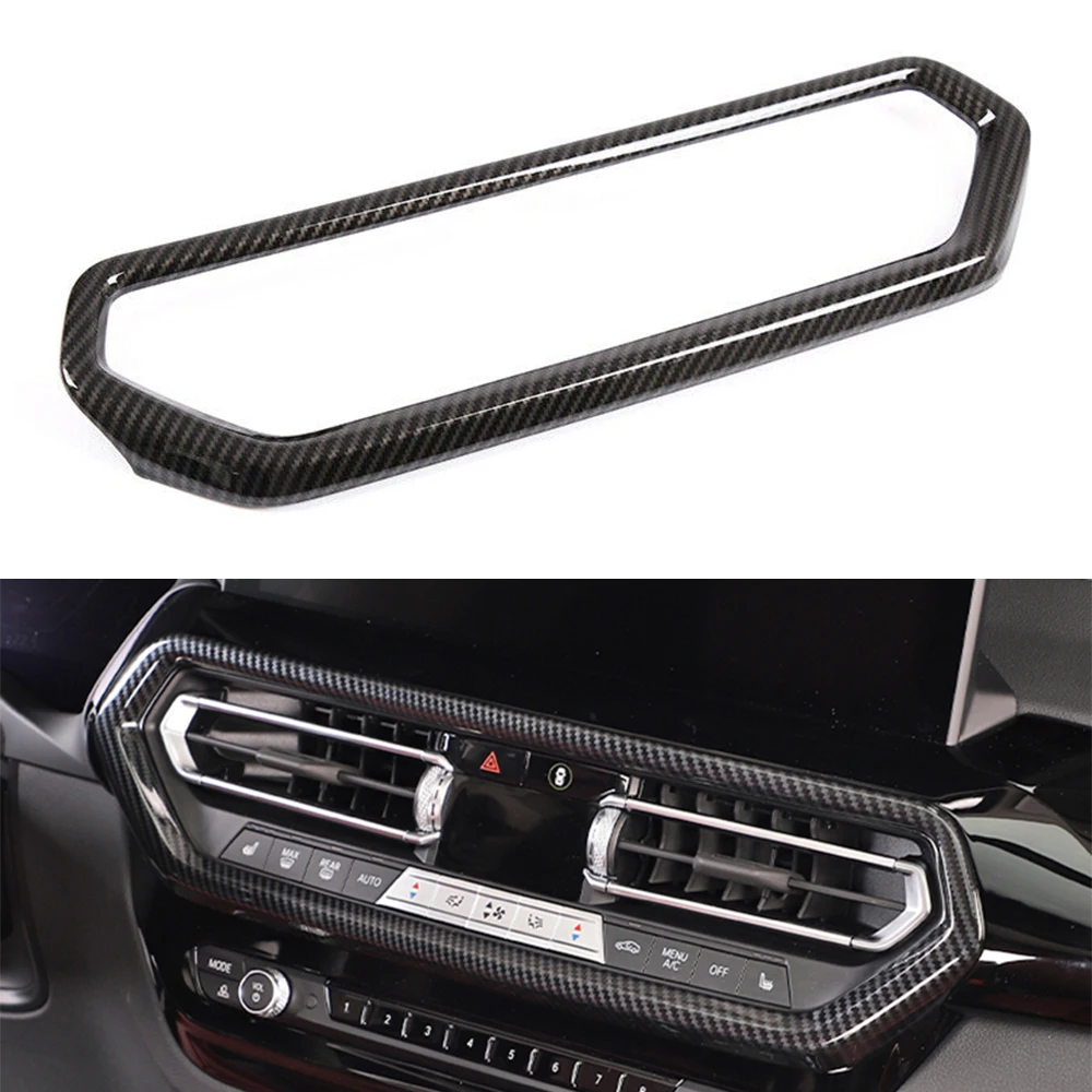For BMW X3 X4 2022 Car Middle Air Vent Outlet Cover Trim Center Console Air Conditioner Panel Cover Carbon Fiber look ABS
For BMW X3 X4 2022 Car Middle Air Vent Outlet Cover Trim Center Console Air Conditioner Panel Cover Carbon Fiber look ABS