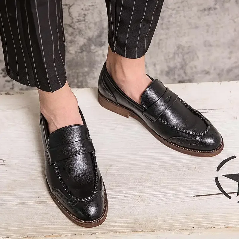 Leather Shoes Men's Party Moccasins New Men's British Style Casual Business Wear
Leather Shoes Men's Party Moccasins New Men's British Style Casual Business Wear