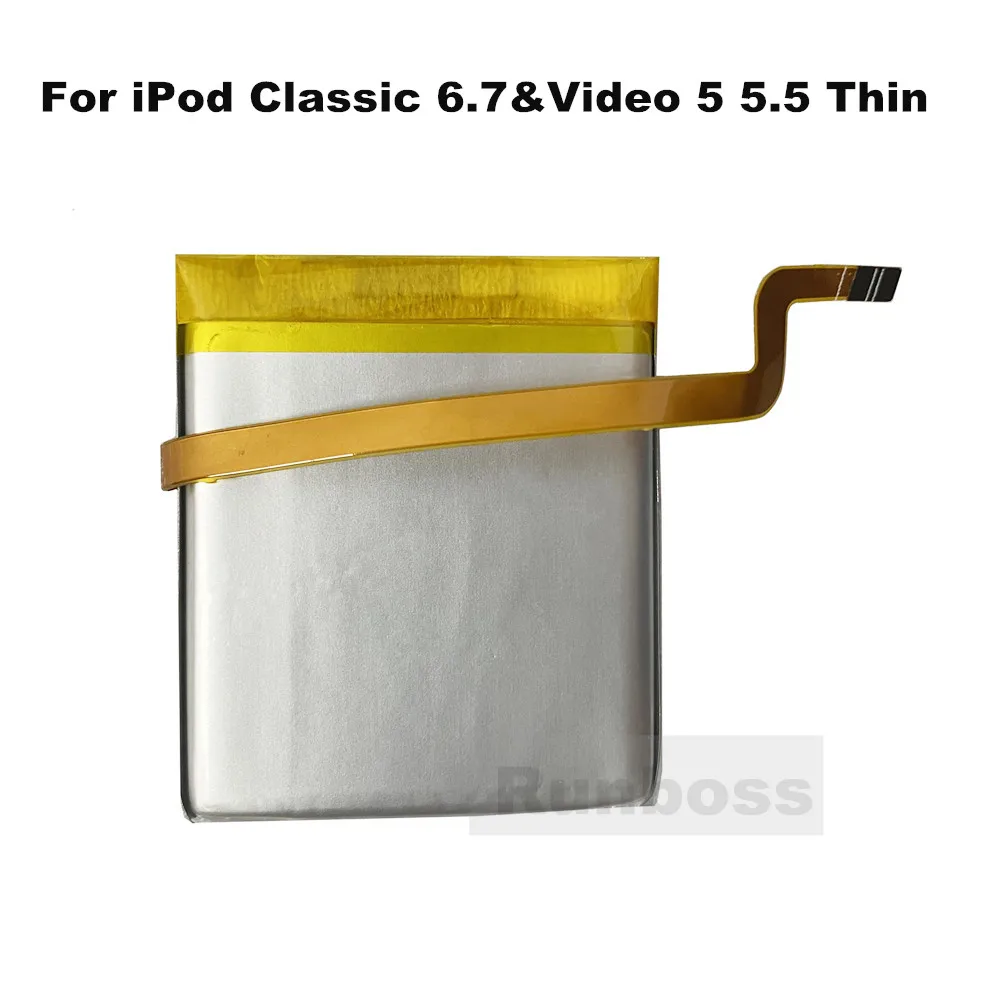 2000mAh Square Battery Upgrade replacement for iPod Classic 6.7&Video 5 5.5 30GB Classic 6th 6.5th 7th 80GB 120GB Thin Version
2000mAh Square Battery Upgrade replacement for iPod Classic 6.7&Video 5 5.5 30GB Classic 6th 6.5th 7th 80GB 120GB Thin Version