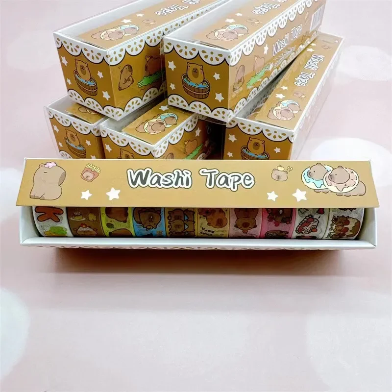 2025 New 10Roll/Pack Capybara Washi Tape Cartoon Sticker Student Creative Stationery Masking Decorative Tape gifts
2025 New 10Roll/Pack Capybara Washi Tape Cartoon Sticker Student Creative Stationery Masking Decorative Tape gifts