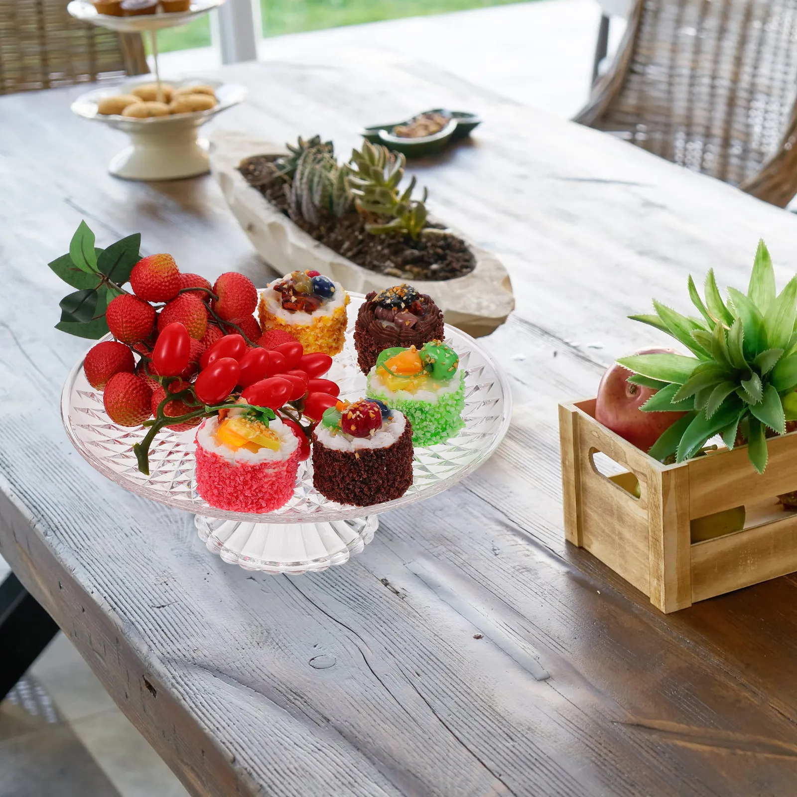 1Pcs 30Cm Premium Acrylic Fruit Plate Stable Non-Slip Food Display Tray for Desserts Pastries Snacks Fruits Wedding Birthday
1Pcs 30Cm Premium Acrylic Fruit Plate Stable Non-Slip Food Display Tray for Desserts Pastries Snacks Fruits Wedding Birthday