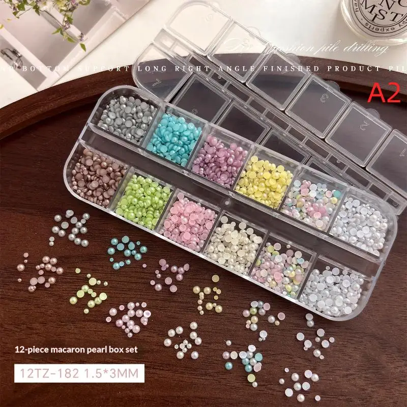 12 Grids Colorful Pearl Nail Charms 3D Semi Circle Beads Nail Art Rhinestones Decorations Nail Jewelry Parts Accessories
12 Grids Colorful Pearl Nail Charms 3D Semi Circle Beads Nail Art Rhinestones Decorations Nail Jewelry Parts Accessories