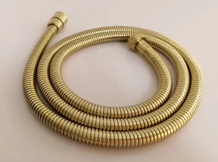 120cm or 150cm brushed gold hose 304 stainless steel shower pipe spirally-wound shower water pipe SH070
120cm or 150cm brushed gold hose 304 stainless steel shower pipe spirally-wound shower water pipe SH070