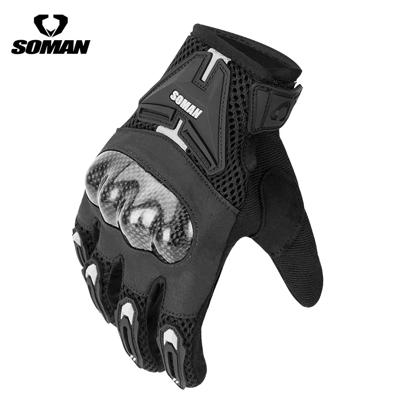 SOMAN Motorcycle Riding Gloves Men Anti-drop Breathable Racing Non-slip Four-season Carbon Fiber Motocross Gloves Guantes
SOMAN Motorcycle Riding Gloves Men Anti-drop Breathable Racing Non-slip Four-season Carbon Fiber Motocross Gloves Guantes
