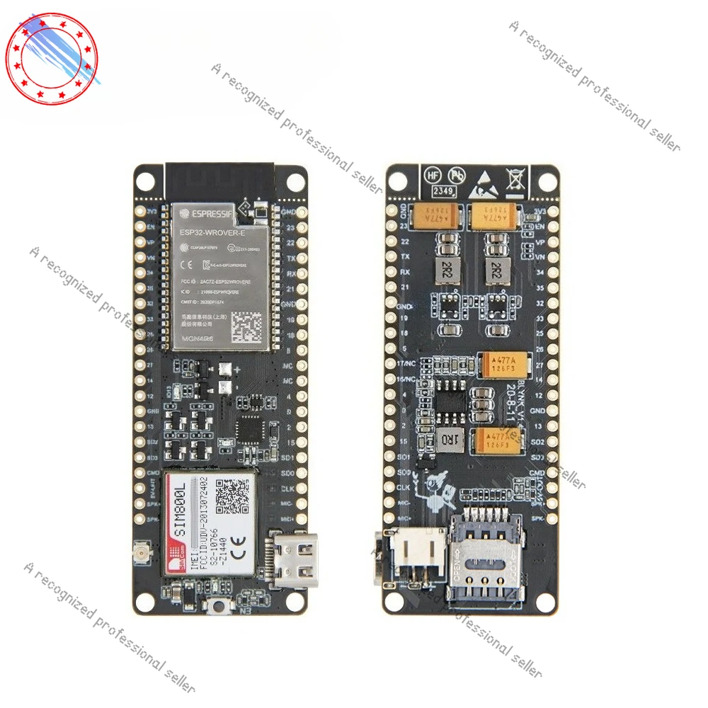 T-Call V1.4ESP32WIFI Wireless Bluetooth Module FPC Antenna SIM Card SIM800L Module
T-Call V1.4ESP32WIFI Wireless Bluetooth Module FPC Antenna SIM Card SIM800L Module