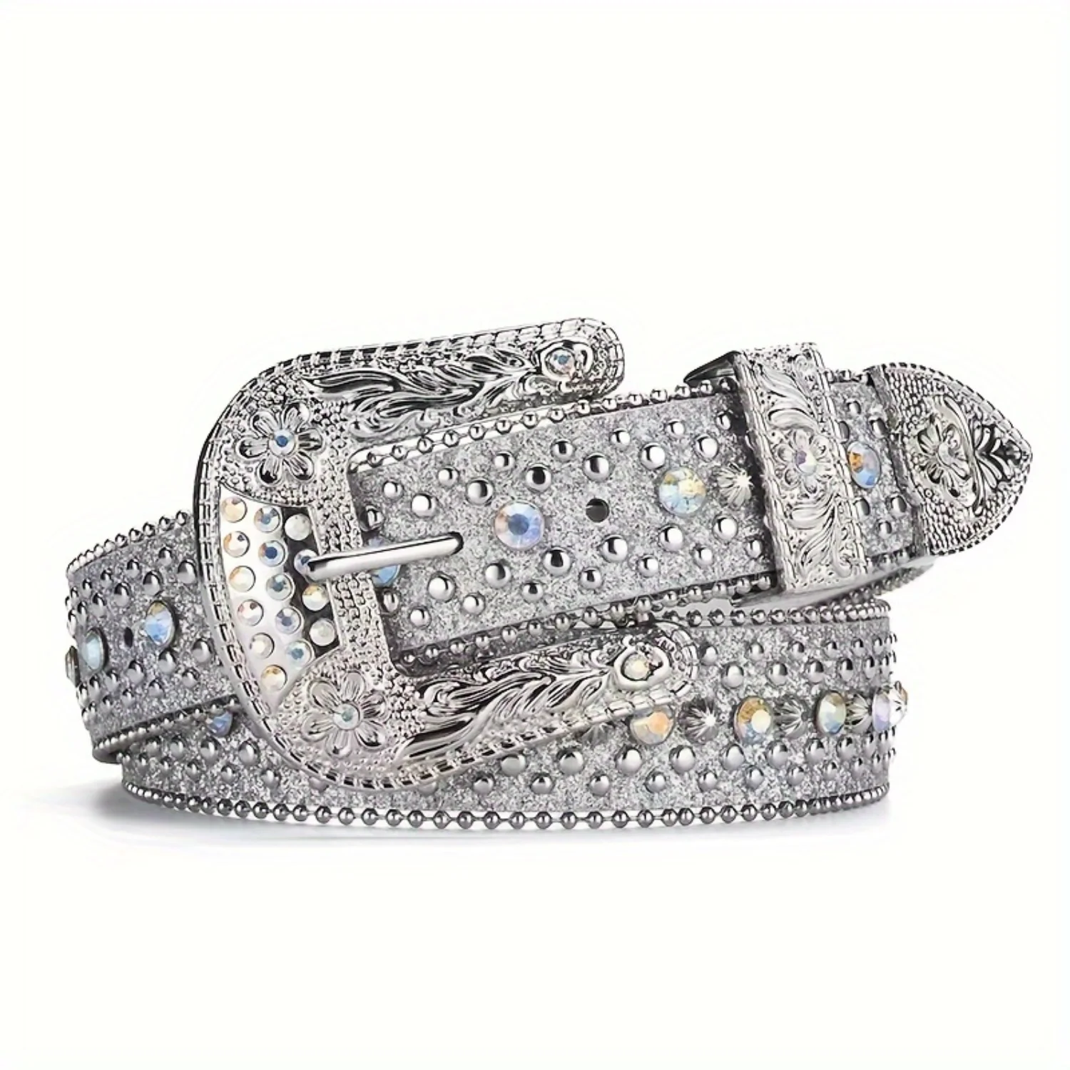 Sparkling Rhinestone BB Belt - Stylish Sequin PU Leather Waist Belt for Women and Girls - Perfect for Hip Hop Jeans and Pants
Sparkling Rhinestone BB Belt - Stylish Sequin PU Leather Waist Belt for Women and Girls - Perfect for Hip Hop Jeans and Pants