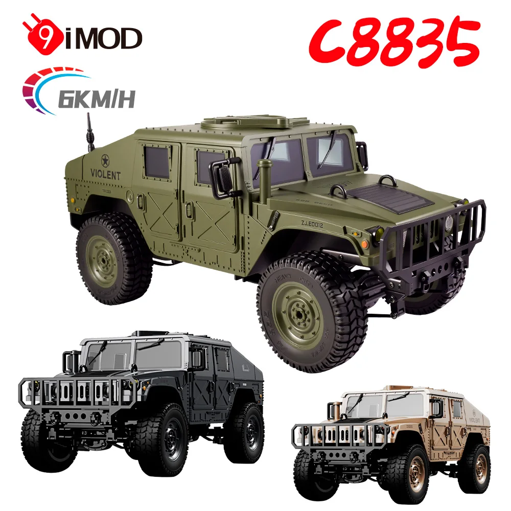 9IMOD C8835 RC Car 6KM/H Four Wheel Drive 2.4G Climbing Car 50M Diatance Winch and Optional Remote Control Off-Road Vehicle
9IMOD C8835 RC Car 6KM/H Four Wheel Drive 2.4G Climbing Car 50M Diatance Winch and Optional Remote Control Off-Road Vehicle
