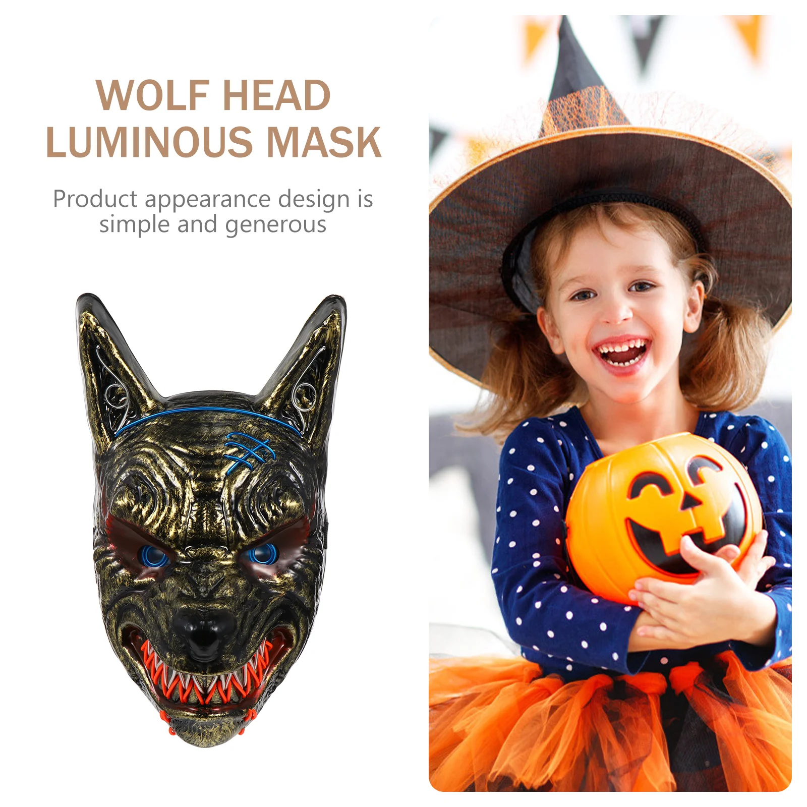 Glow Mask Lighting Wolf Scary Halloween Luminous Cosplay Terrible Costume Decorate Face Cover for
Glow Mask Lighting Wolf Scary Halloween Luminous Cosplay Terrible Costume Decorate Face Cover for