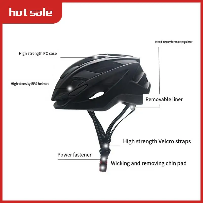 Adjustable Bicycle Helmet Light Road Mountain Cycling Safety Sports Helmets Cycling Equipment For Cycling Black
Adjustable Bicycle Helmet Light Road Mountain Cycling Safety Sports Helmets Cycling Equipment For Cycling Black
