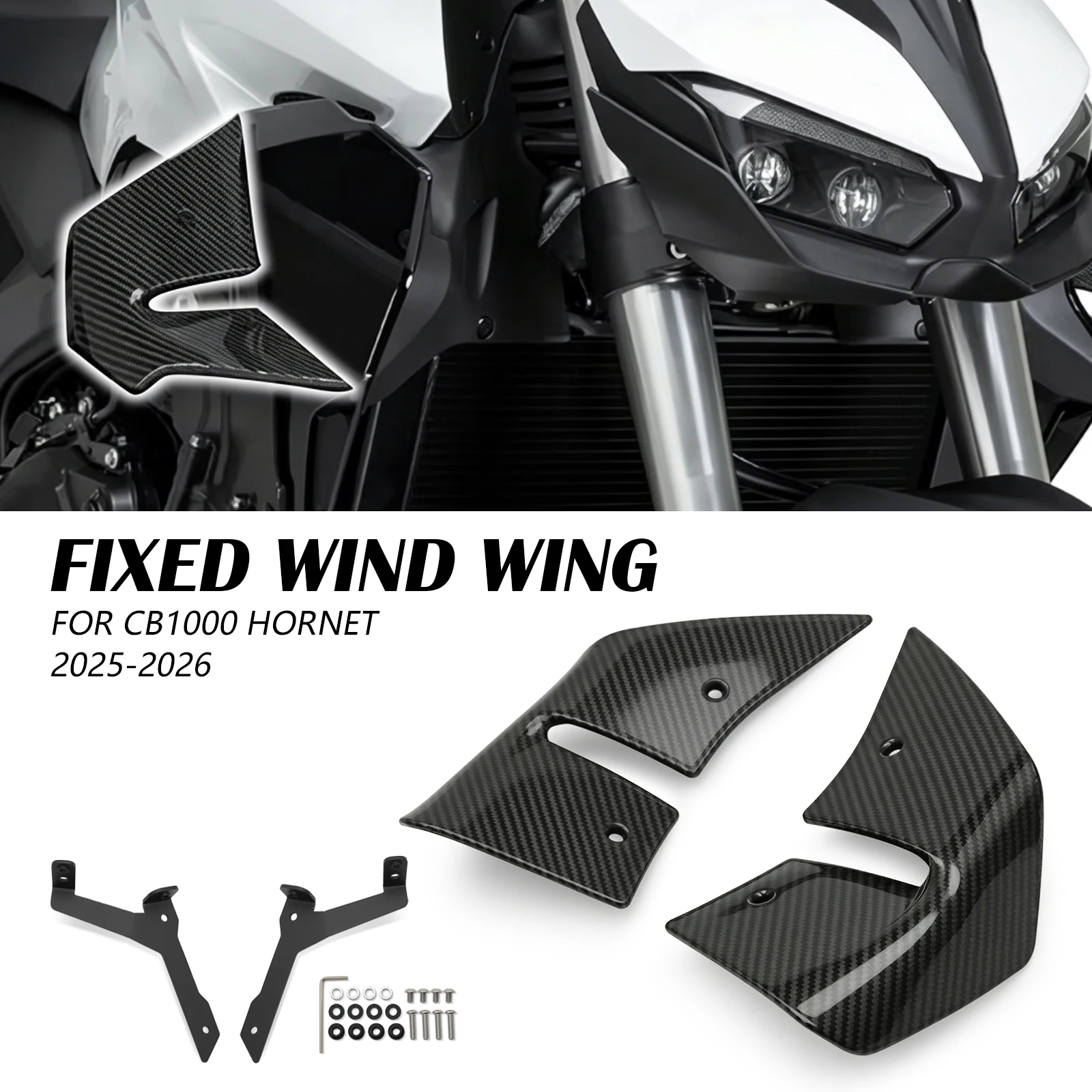 CB1000 Side Downforce Spoiler Fairing Winglet For Honda CB 1000 Hornet SP 2025 2026 Motorcycle Naked Front Aerodynamic Wind Wing
CB1000 Side Downforce Spoiler Fairing Winglet For Honda CB 1000 Hornet SP 2025 2026 Motorcycle Naked Front Aerodynamic Wind Wing