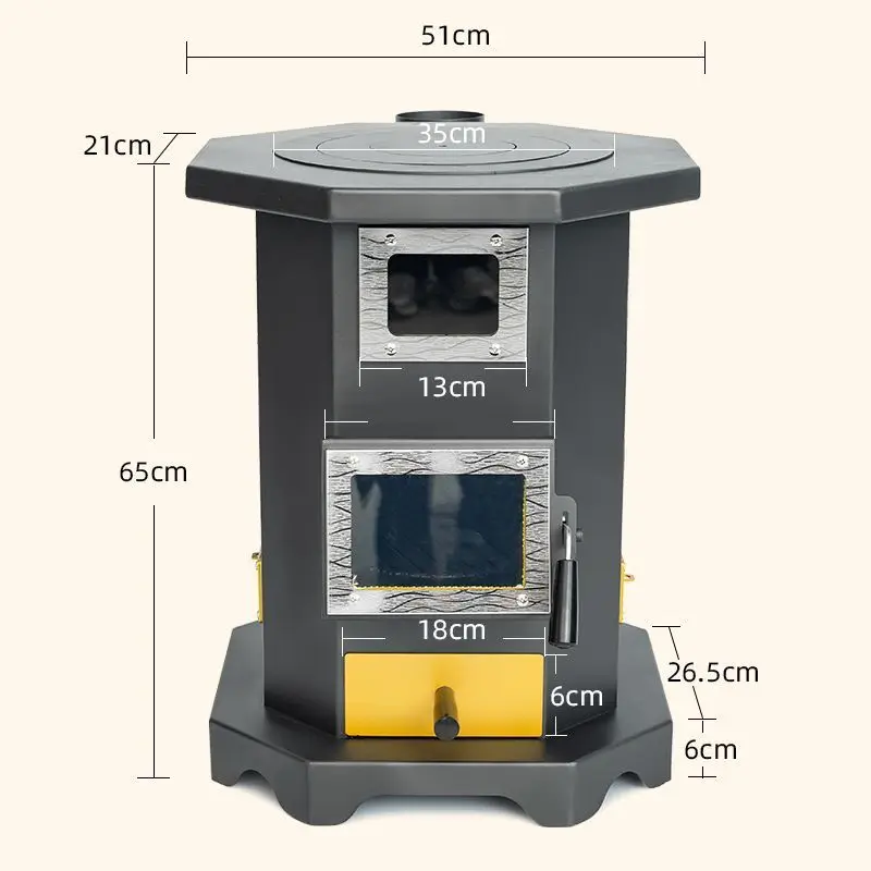 Smokeless gasifier Coal stove Indoor real fire Fireplace Heating stove Firewood New household stove Dual-purpose rural firewood
Smokeless gasifier Coal stove Indoor real fire Fireplace Heating stove Firewood New household stove Dual-purpose rural firewood