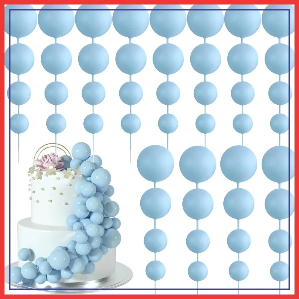 48 Light Blue Cake Balls Decorations for Birthday Wedding Anniversary Party
48 Light Blue Cake Balls Decorations for Birthday Wedding Anniversary Party