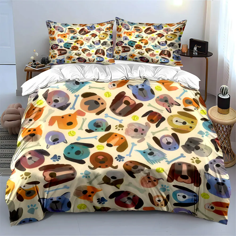 "Dog Pattern Decorative Set" Soft Comfortable Duvet Cover Bedding Set Included 1*Duvet Cover & 2*Pillowcases, gift
"Dog Pattern Decorative Set" Soft Comfortable Duvet Cover Bedding Set Included 1*Duvet Cover & 2*Pillowcases, gift