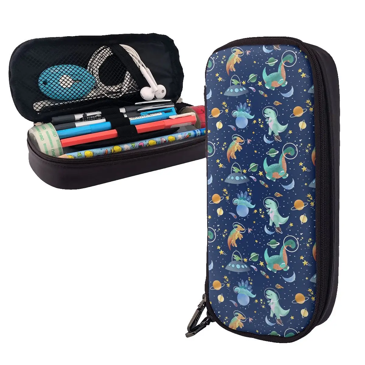 Space Dinosaurs Leather Pencil Cases Pencil Pouch Storage Stationery Supplies Pen Box Pencil Bag for Students School
Space Dinosaurs Leather Pencil Cases Pencil Pouch Storage Stationery Supplies Pen Box Pencil Bag for Students School