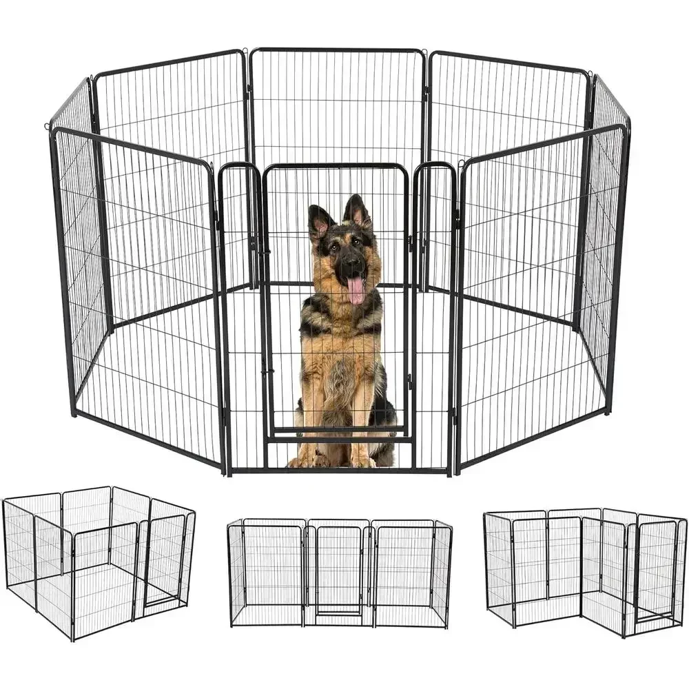 40-Inch 8-Panel Dog Exercise Pen for Indoor and Outdoor Use, Suitable for RV, Camping, and Yard, Black
40-Inch 8-Panel Dog Exercise Pen for Indoor and Outdoor Use, Suitable for RV, Camping, and Yard, Black