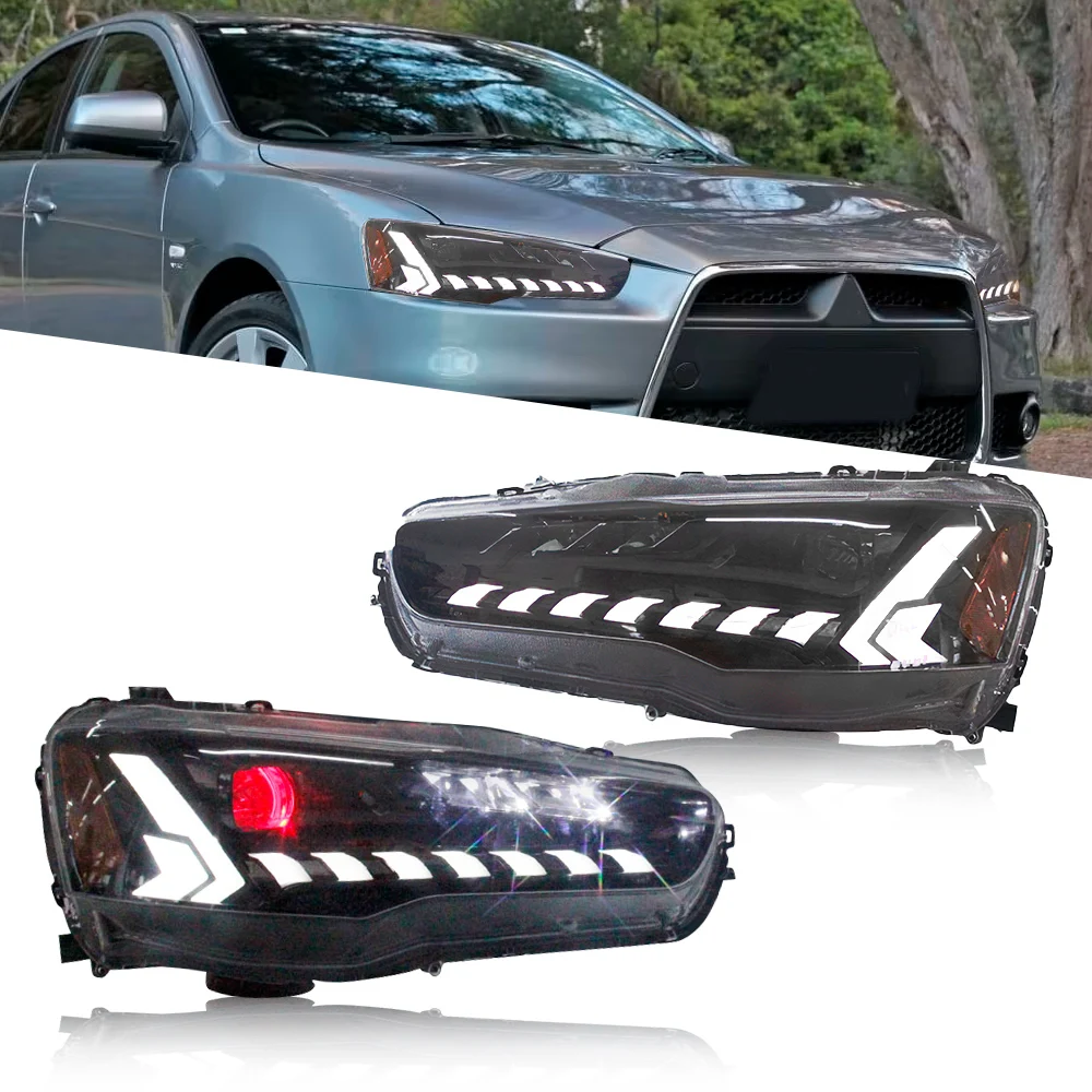 Архаичные светодиодные фары для Mitsubishi Lancer EVO EX 2008-2023 Lancer ES, фары с пусковой анимацией, налобная лампа Lancer EX
Архаичные светодиодные фары для Mitsubishi Lancer EVO EX 2008-2023 Lancer ES, фары с пусковой анимацией, налобная лампа Lancer EX