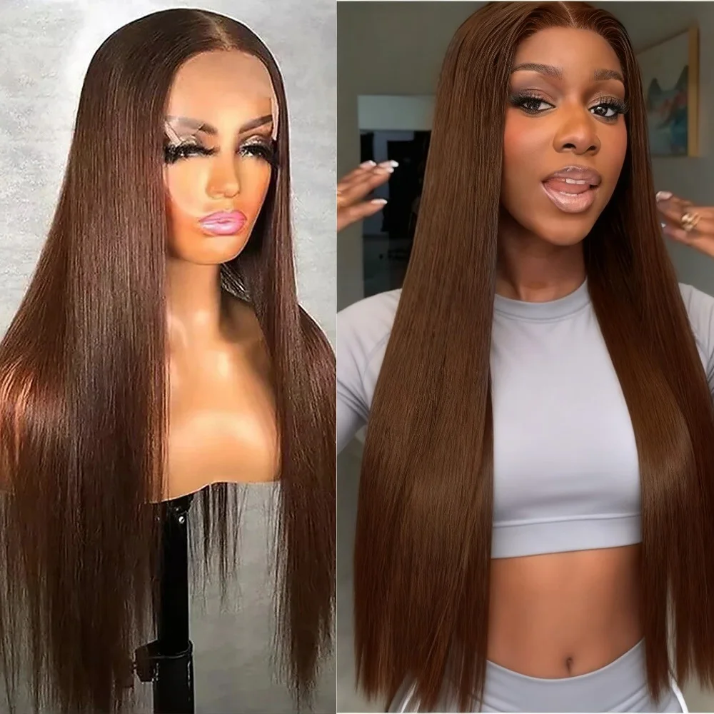 # 4 шоколадно-коричневых прямых парика с HD-кружевной передней частью 13x6, 100% натуральные человеческие волосы для женщин, бразильские окрашенные парики с кружевной передней частью 13x4, 40 дюймов
# 4 шоколадно-коричневых прямых парика с HD-кружевной передней частью 13x6, 100% натуральные человеческие волосы для женщин, бразильские окрашенные парики с кружевной передней частью 13x4, 40 дюймов