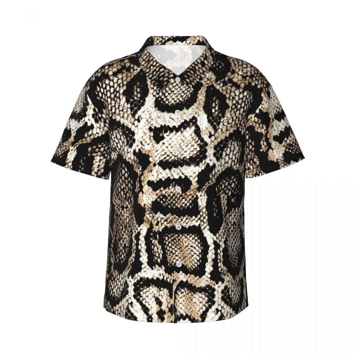 Snake Skin Men's Shirts Hawaiian Short Sleeve Shirt Funny Button Tops for Summer Beach
Snake Skin Men's Shirts Hawaiian Short Sleeve Shirt Funny Button Tops for Summer Beach