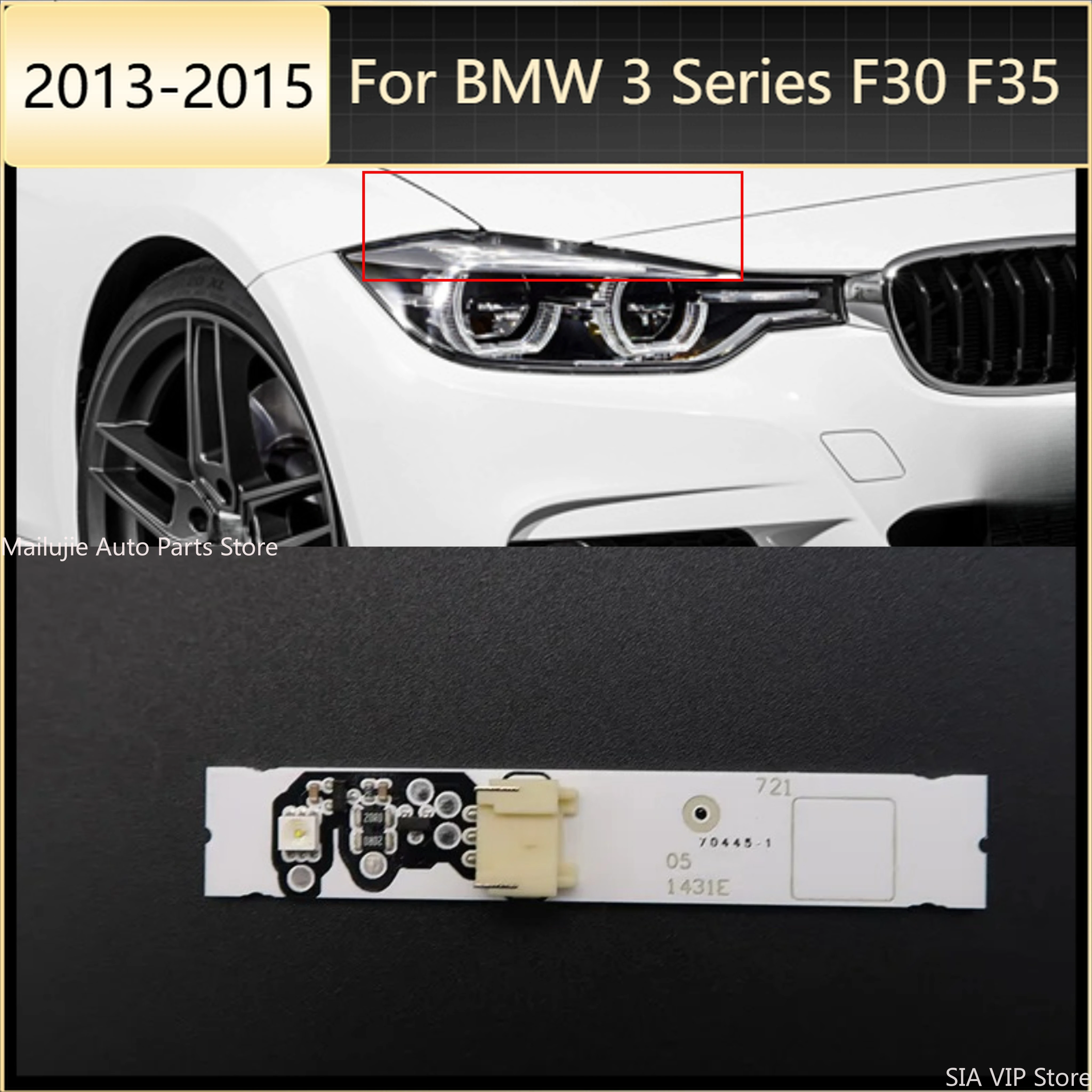Solve The Yellowing Problem Lamp Eyebrows For BMW 3 Series 2013-2015 F30 F35 Car CHIP Light Guide Plate White Angel Eye chips
Solve The Yellowing Problem Lamp Eyebrows For BMW 3 Series 2013-2015 F30 F35 Car CHIP Light Guide Plate White Angel Eye chips