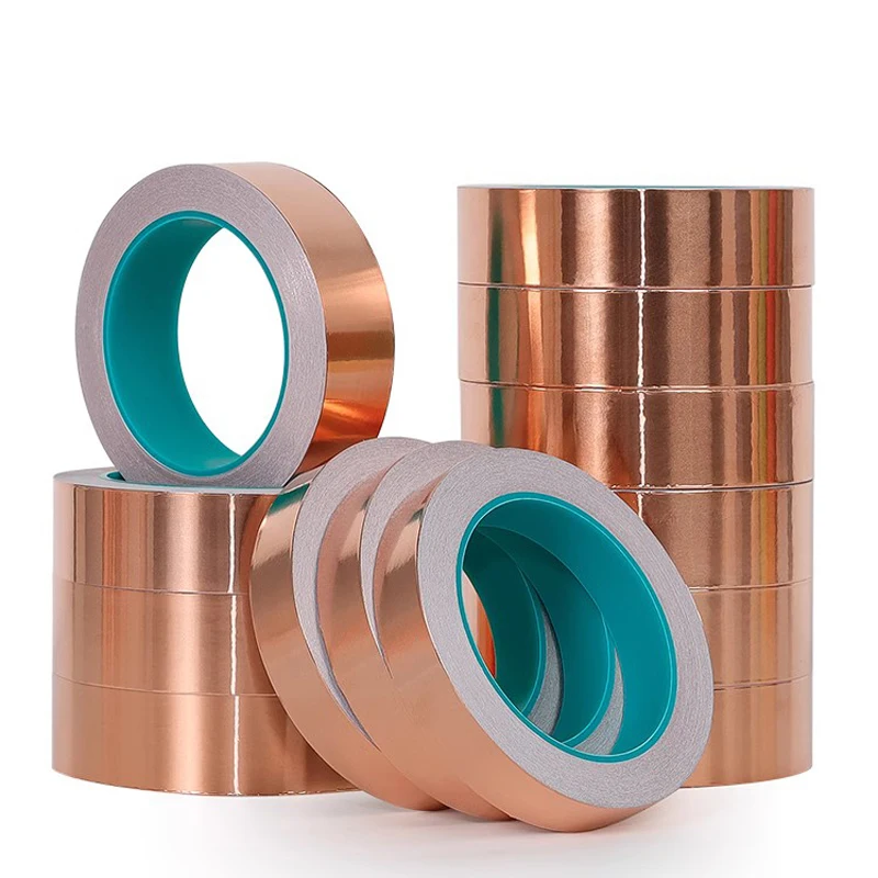 Double-sided conductive copper foil tape signal enhanced anti-interference shield anti-copper foil sticker single-sided tape
Double-sided conductive copper foil tape signal enhanced anti-interference shield anti-copper foil sticker single-sided tape
