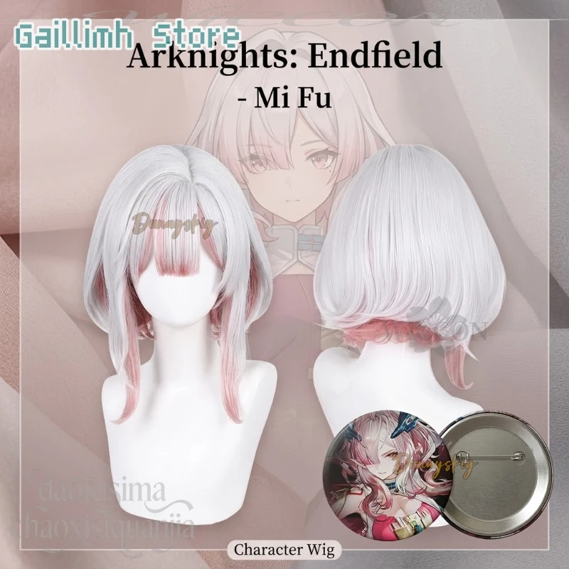 Anime Game Arknights: Endfield Cosplay Mi Fu Fashion Short White Wigs Pink Highlights Y2K Jirai Kei Synthetic Hair Halloween Cos
Anime Game Arknights: Endfield Cosplay Mi Fu Fashion Short White Wigs Pink Highlights Y2K Jirai Kei Synthetic Hair Halloween Cos