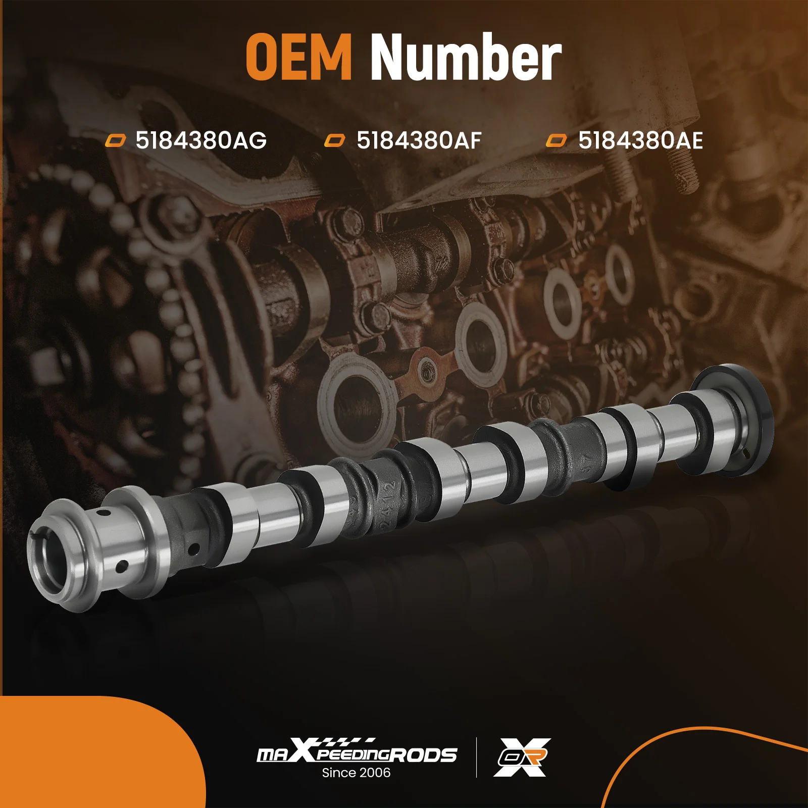 Right Intake Camshaft For Chrysler Jeep Dodge Ram 3.6L 2011-2018 5184380AE New
Right Intake Camshaft For Chrysler Jeep Dodge Ram 3.6L 2011-2018 5184380AE New