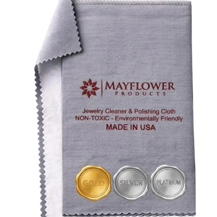 Pro Size Polishing Cleaning Cloth Made in USA for Gold, Silver, Platinum. Pure Cotton Eco Friendly Tarnish Remover Cleaner Larg
Pro Size Polishing Cleaning Cloth Made in USA for Gold, Silver, Platinum. Pure Cotton Eco Friendly Tarnish Remover Cleaner Larg