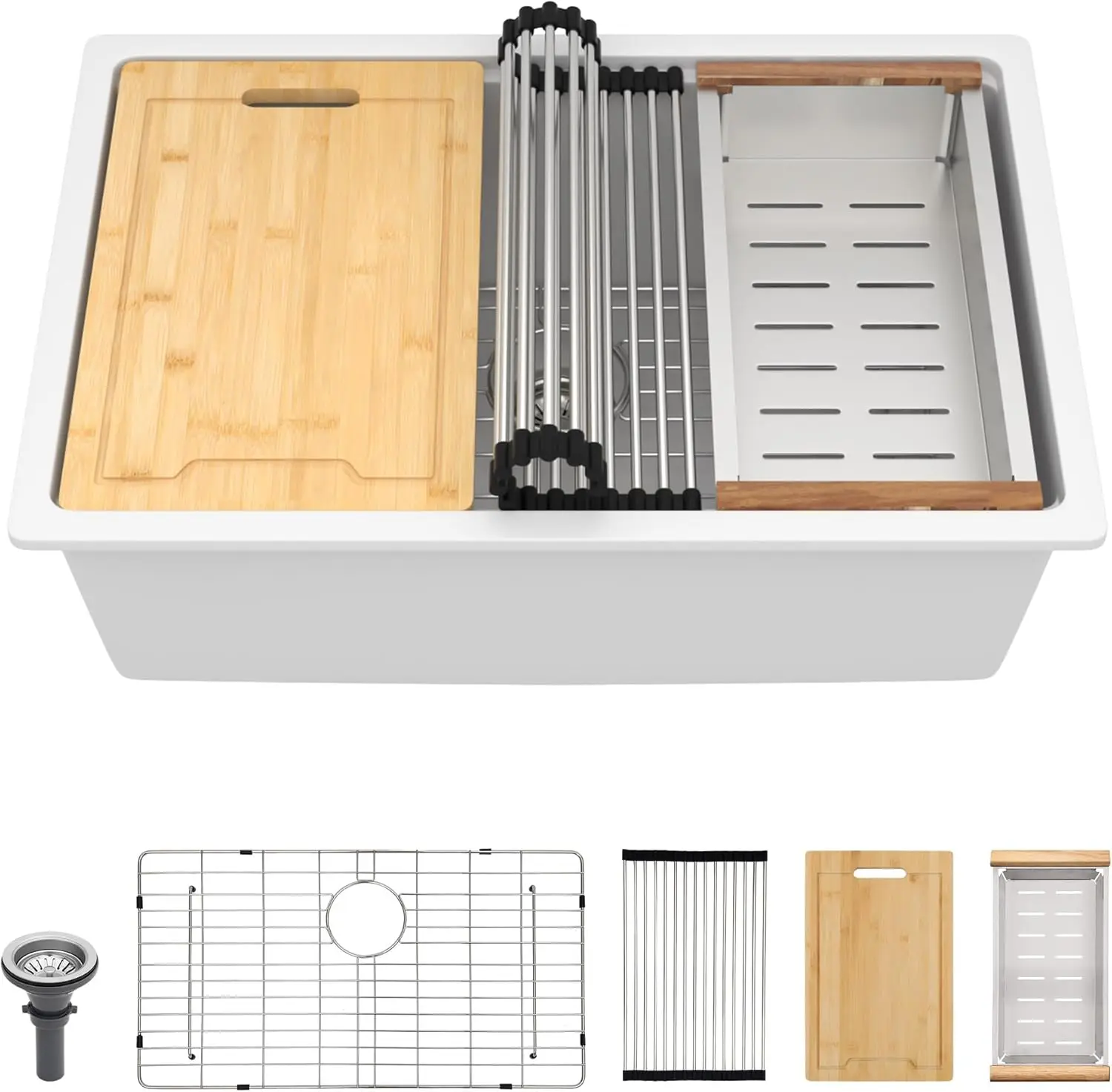 23 Inch Undermount Kitchen Sink for Home Kitchen, Stainless Steel, No Color Mentioned, 16 Gauge, 10\
23 Inch Undermount Kitchen Sink for Home Kitchen, Stainless Steel, No Color Mentioned, 16 Gauge, 10\