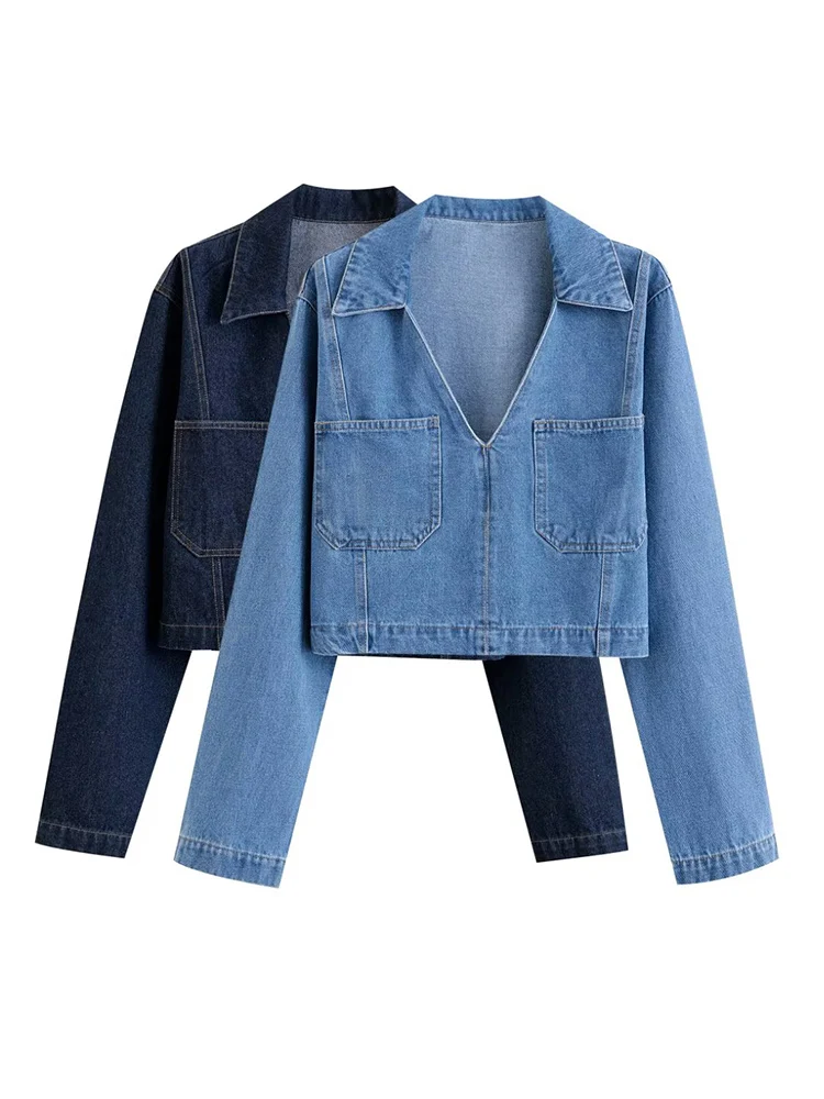 Willshela Women Fashion With Pockets Denim Solid Pullover Jackets Vintage Lapel Neck Long Sleeves Female Chic Lady Outfits
Willshela Women Fashion With Pockets Denim Solid Pullover Jackets Vintage Lapel Neck Long Sleeves Female Chic Lady Outfits