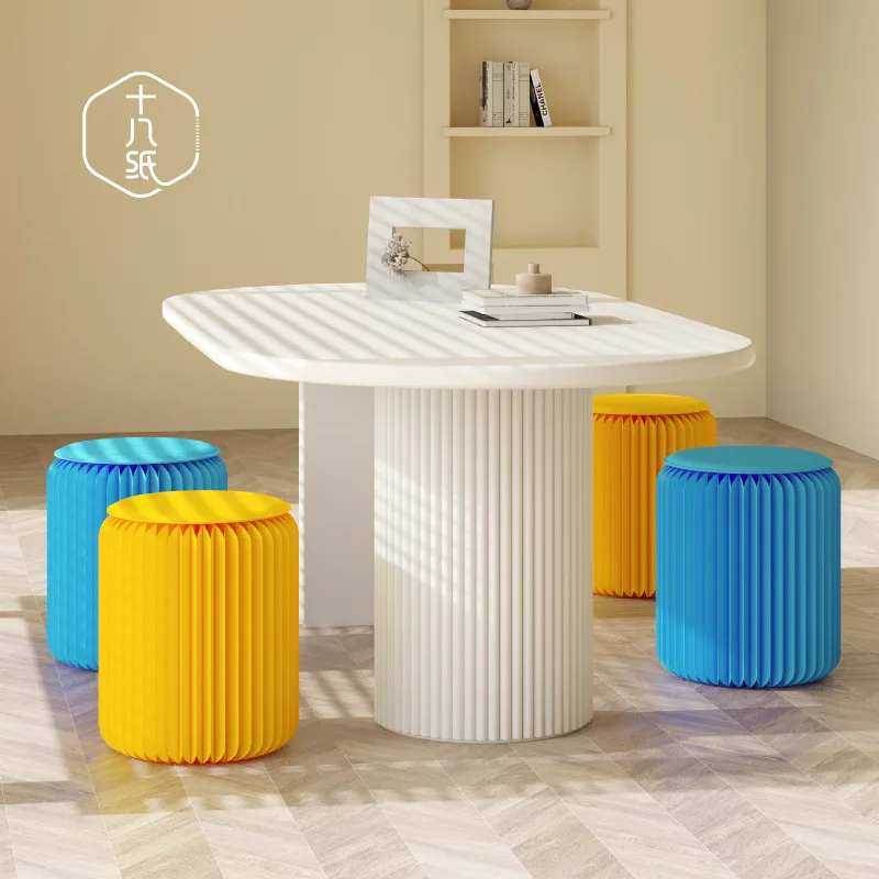 Eighteen Paper Creative Furniture Low Stool Folding Sofa Side Stool Small Apartment Shoe Changing Stool Dopamine Living Room Fas
Eighteen Paper Creative Furniture Low Stool Folding Sofa Side Stool Small Apartment Shoe Changing Stool Dopamine Living Room Fas