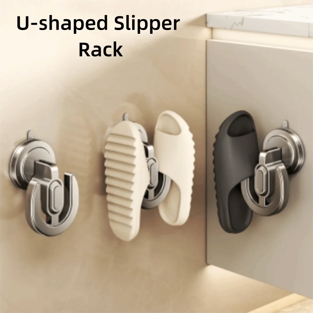 2pcs Suction Cup U-shaped Slipper Rack No Punching Wall Mounted Drainage Storage Rack Neat Space-Saving Bathroom Sandal Holder
2pcs Suction Cup U-shaped Slipper Rack No Punching Wall Mounted Drainage Storage Rack Neat Space-Saving Bathroom Sandal Holder