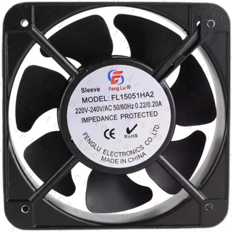 C 1PCS FL15051HA2 AC220V-240V 0.22A/0.20A 150*150*50MM Axial Cooling Fan
C 1PCS FL15051HA2 AC220V-240V 0.22A/0.20A 150*150*50MM Axial Cooling Fan