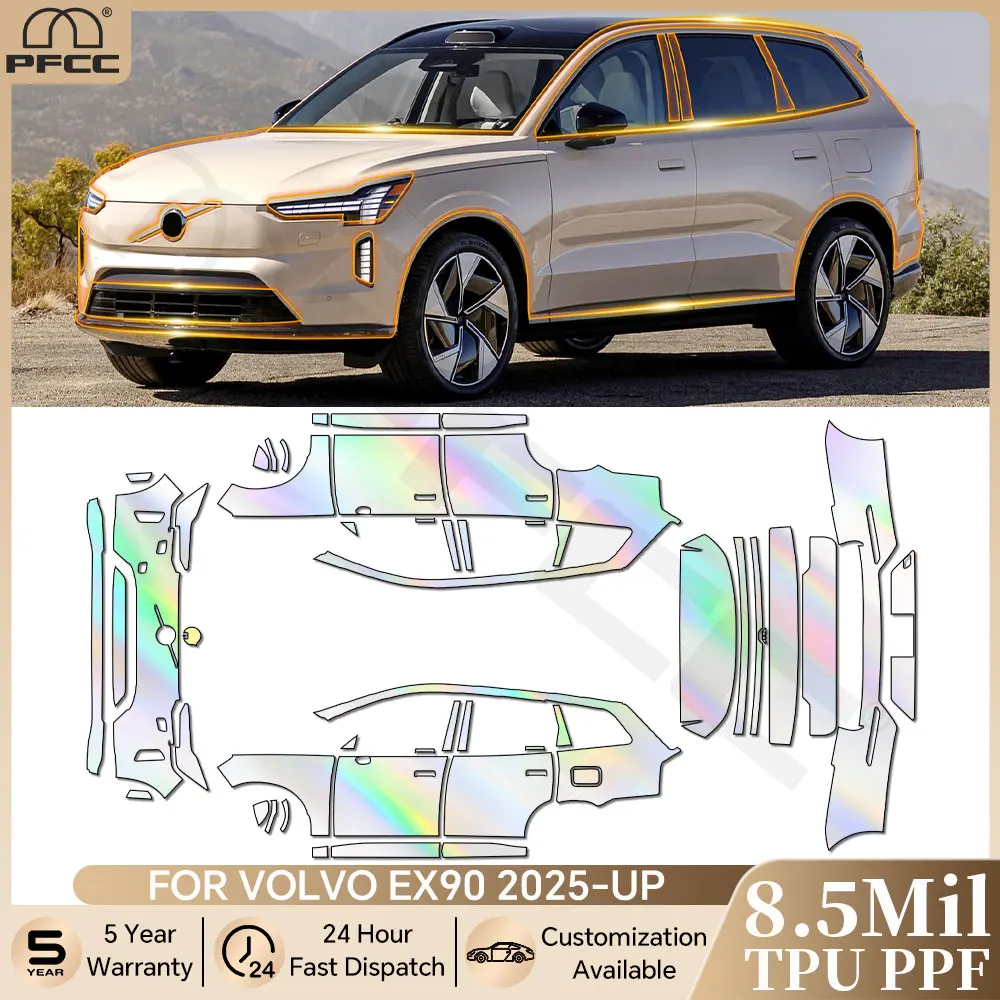 Pre-cut PPF For Volvo EX90 2025 2026 TPU Paint Protection Film Anti-scratch Car Clear Bra Resistant Invisible Cover Repairable
Pre-cut PPF For Volvo EX90 2025 2026 TPU Paint Protection Film Anti-scratch Car Clear Bra Resistant Invisible Cover Repairable